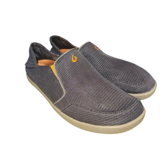 Olukai Noheah Mesh Slip On Shoes in Dark Shadow 9.5 Casual Comfort Cushion Beach - Picture 2 of 14